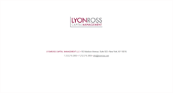 Desktop Screenshot of lyonross.com