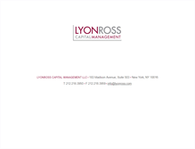 Tablet Screenshot of lyonross.com